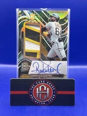 2022 Spectra Rodolfo Castro Rookie RC Splatter Patch Auto /16 Pirates MM1 - Image 1 of 2