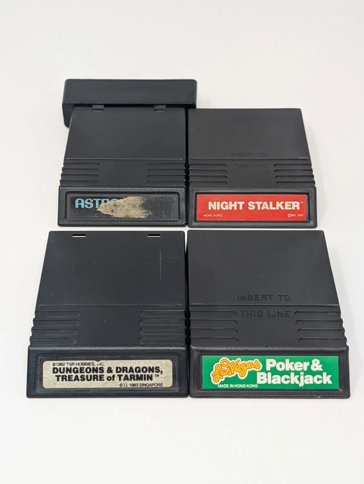 Lot of 4 Vintage Video Games (Intellivision & Atari 2600) - Carts Only - Image 1 of 1