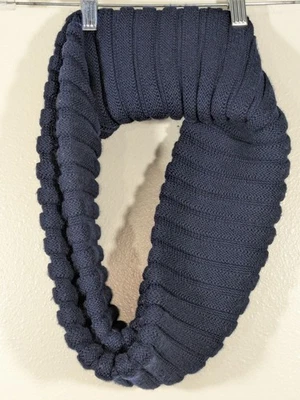 Bufanda infinita Portolano cuello para mujer, azul marino, talla única, acanalada, mezcla de lana Foto 1 de 4