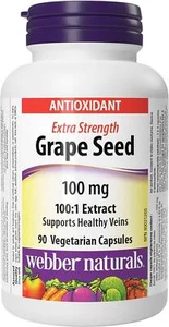 Grape Seed Extract 100mg Extra Strength Antioxidant 90 Capsules Herbal Remedy - Picture 1 of 3