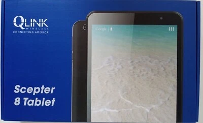 Q Link Wireless Scepter 8" 16GB Wi-Fi Tablet - Black New Factory Sealed - Image 1 of 4