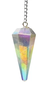Péndulo de cristal de radiestesia de cuarzo Angel Aura - Imagen 1 de 9