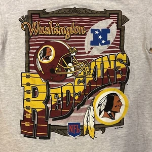 Camicia vintage Deadstock 1993 Washington Redskins taglia grande punto singolo NFL - Foto 1 di 12