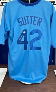 Bruce Sutter AUTO Signed Chicago Cubs Jersey HOF JSA COA - Picture 1 of 4