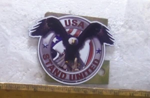 USA Stand United with Eagle - XLarge Magnet - Bild 1 von 4