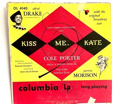 Alfred Drake and Patricia Morison - Kiss Me, Kate, Vintage 1949 Musical Vinyl LP - Image 1 of 4