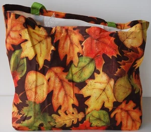 Leaf Toss Canvas Tote Bag - Picture 1 of 9