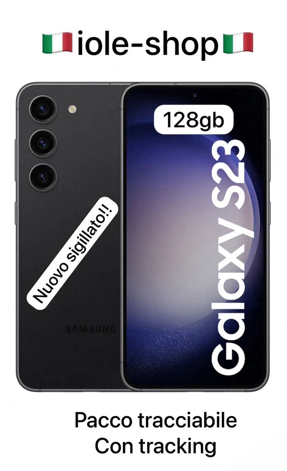 Samsung Galaxy S23 5G S911 Dual SIM 8GB RAM 128GB - Phantom Black EU