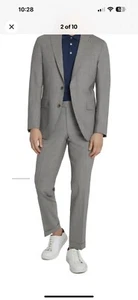 Jack Victor “DEAN CT” Light Grey Suit Size 46 Long MSRP $898 - Picture 1 of 19
