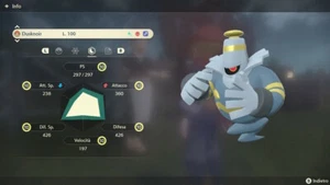 DUSKNOIR ALFA SHINY 6IV FULLY TRAINED + ALL MOVES - LEGGENDE POKEMON: ARCEUS - Picture 1 of 3