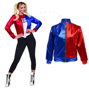 Damas Mujeres Escuadrón Suicida Cosplay Metal Harley Motociclistas Quinn Chaqueta Bombardero - Imagen 1 de 5