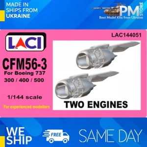 Laci 144051 1/144 CFM56-3 Engines 2pcs for Boeing 737 300/400/500 resin kit - Picture 1 of 6