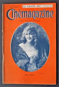 Cinemagazine 1921 N° 3 June Caprice, Jean Paige FRENCH MOVIE MAGAZINE - Bild 1 von 3