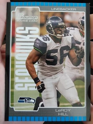 2005 Bowman Football Card #253 Leroy Hill Rookie Seattle Seahawks  - Image 1 of 4