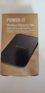 Wireless Charging Pad for Qi-Enabled devices sleek flat charger w adapter - Picture 1 of 2