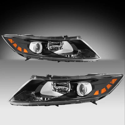 Faro para 11 12 13 Kia Optima negro ámbar esquina conductor y pasajero lámparas laterales Foto 1 de 4