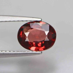 1.61 Cts 8x6mm VS Oval Unheated Red Natural Rhodolite Garnet, Srilanka - Foto 1 di 5