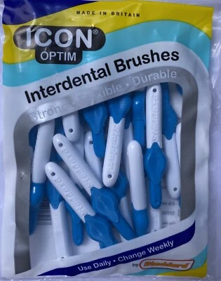 INTERDENTAL BRUSHES ICON Optim Interdental Brush - Blue - 25 Brushes 1x Pack