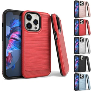 for iPhone 13 Pro Max 6.7" Case Metallic Carbon Texture Slim Cover+Prytool - Picture 1 of 21