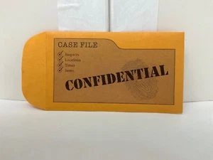 *Replacement Parts* Clue DVD Movie Board Game Case File *Confidential Envelope* - Picture 1 of 2
