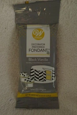  Wilton Decorator Preferred Fondant Vainilla Negro 4.4oz Nuevo  Foto 1 de 4