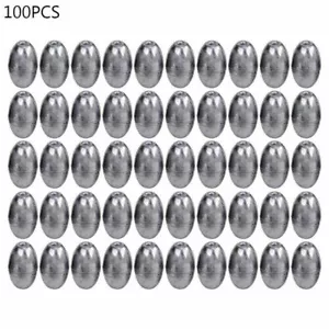 50Pcs Olive-Shape Weight Lead Sinkers Pure Lead Making Fishing Sinker Tackle AU - Picture 1 of 14