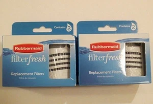 2 Stück 2er Pack Rubbermaid Filter Fresh Ersatzfilter 4 Filter insgesamt - Bild 1 von 7
