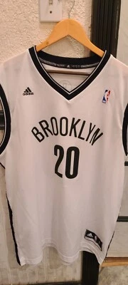 VTG 2012 NBA Adidas Brooklyn Nets Timofey Mozgov Jersey 20 Mens Large White - Image 1 of 4
