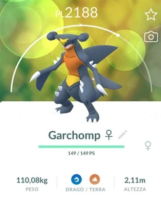 ► Pokemon Go Garchomp ♀ ► Fast Skip 24 Hour ► 3 - Bild 1 von 2