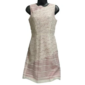 Ivy & Blu Pink & White Lace Sleeveless Dress - Size 2 - Picture 1 of 6