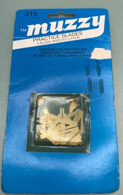 8 PK NEW GENUINE MUZZY 315 BROADHEAD PRACTICE BLADES 130 GRAIN - Image 1 of 4