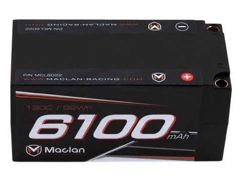 Batería LiPo corta MCL6022 Maclan 4S 14,8 V/6100 mAh 120 C con balas de 5 mm HV Gr... Foto 1 de 1