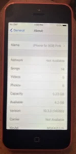 Apple iPhone 5c 8GB Orange (ATT) A1532 Fast Ship GSM Very Good Used - Picture 1 of 4