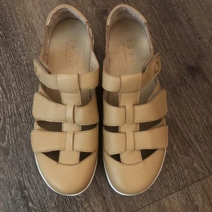 Zapatos para caminar de cuero beige TRAQ By Alegria correas ajustables suela basculante 9,5 - Imagen 1 de 21