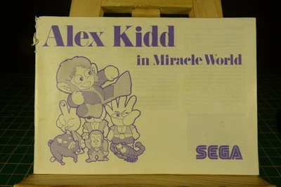 Alex Kidd in Miracle World INSTRUCTION ONLY (SEGA Master System/1991) Fair Cond. - Image 1 of 2