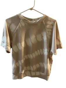 Roan & Ryan Pink And White Tie dye Short Sleeve Sweatshirt Top Small Women’s - Picture 1 of 6