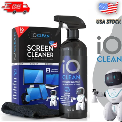 Bildschirmreiniger Spray (16oz) - Bestes großes Reinigungsset für LCD LED OLED TV, Smart - Bild 1 von 4