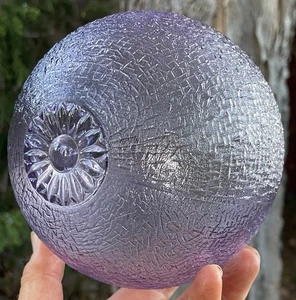 Vintage Antique Outdoor SUN PURPLE GLASS Porch Patio Light Shade Globe - Picture 1 of 22