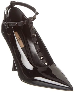Valentino Rockstud 100 Patent Pump Women's Black 39 - Picture 1 of 5