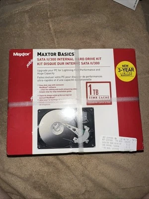 Maxtor Basic SATA II /300 Internal Hard Drive 32 MB Cache 7200 RPM 1TB NEW - Image 1 of 4