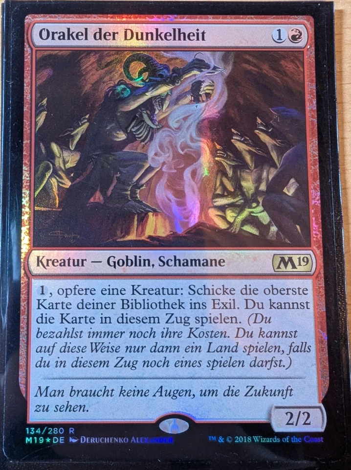 MTG | Orakel der Dunkelheit / Dark-Dweller Oracle | NM | DE | M19 134/280 | FOIL - Bild 1 von 1