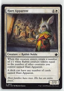 Magic the Gathering Foundations Non Foil Common #15 Hare Apparent - Picture 1 of 2