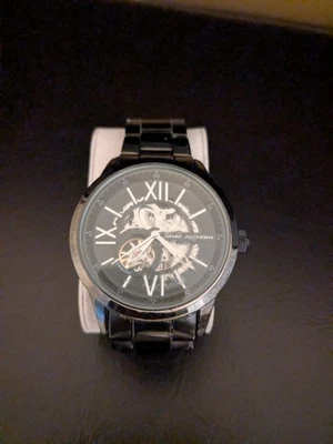 Marc Anthony FMDMA532 Men's Black Stainless Steel Skeleton 44mm Automatic READ - Image 1 of 4