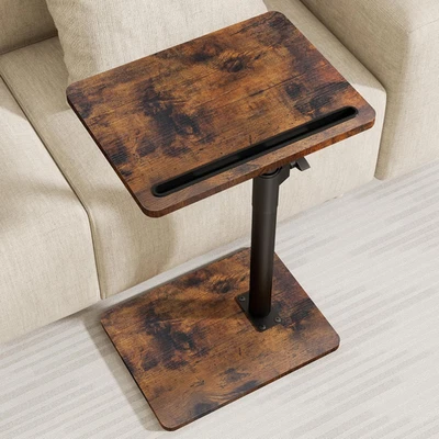 Tavolino Da Divano, Girevole a 360°, Regolabile in Altezza, Tavolino Con Braccio - Immagine 1 di 4