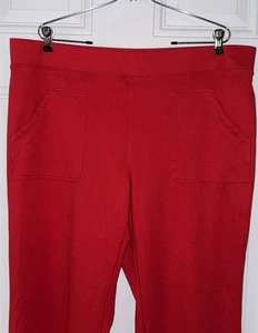 Anthropologie Maeve Strick Schlaghose rot Schlitz Viskose Größe 2X - Bild 1 von 11