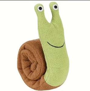 Snail Dog Snuffle Toy Treat Puzzle Squeaky Plush Enrichment Play Dog Toy UK - Picture 1 of 6