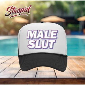 Truckermütze MÄNNLICHE SCHLAMPE, lustige Neuheit Mütze für Erwachsene - Bild 1 von 6