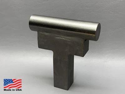 Blacksmith Hardy Tool 1” Shank 4” Long 1" Dia Raised Bottom Fuller Anvil Vise - Image 1 of 4