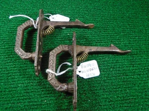 PAIR CIRCA 1880-1900 CABINET LATCH LIFT PULLS w/SPRINGS (A-414) - Picture 1 of 8