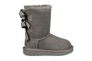 NEW UGG 1017394T Toddler Classic Bailey Bow II Boots - Black, Chestnut or Grey